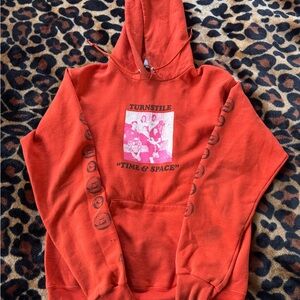 Turnstile orange Time & Space hoodie